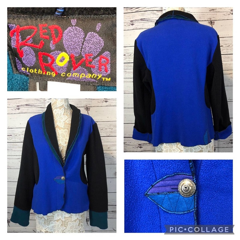 Red Rover Polartec cardigan/ jacket